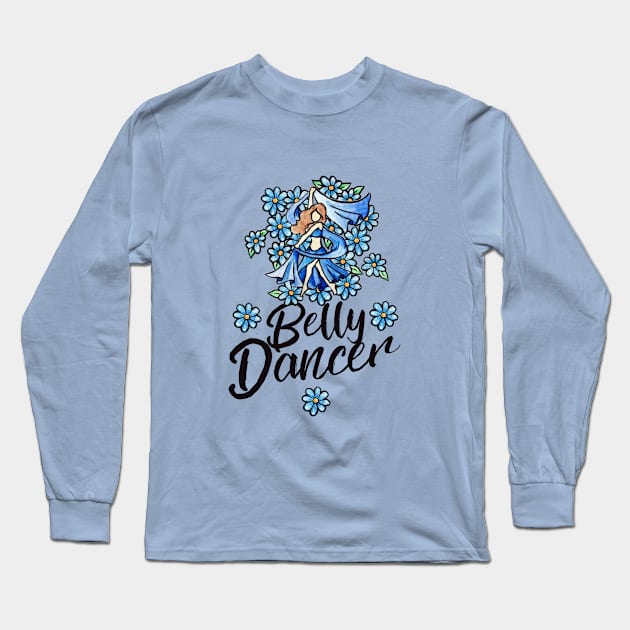 Belly Dancer Long Sleeve T-Shirt by bubbsnugg